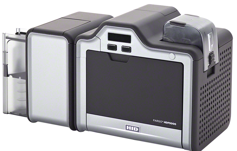 A Fargo HDP5000 printer