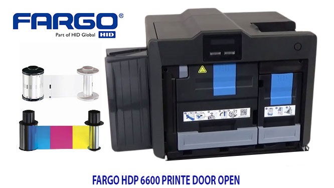 A HID printer with ribbon rfid error number 100